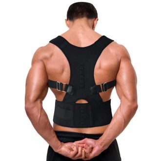 Magnetic back posture brace